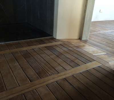 Posa parquet massello in essenza esotica